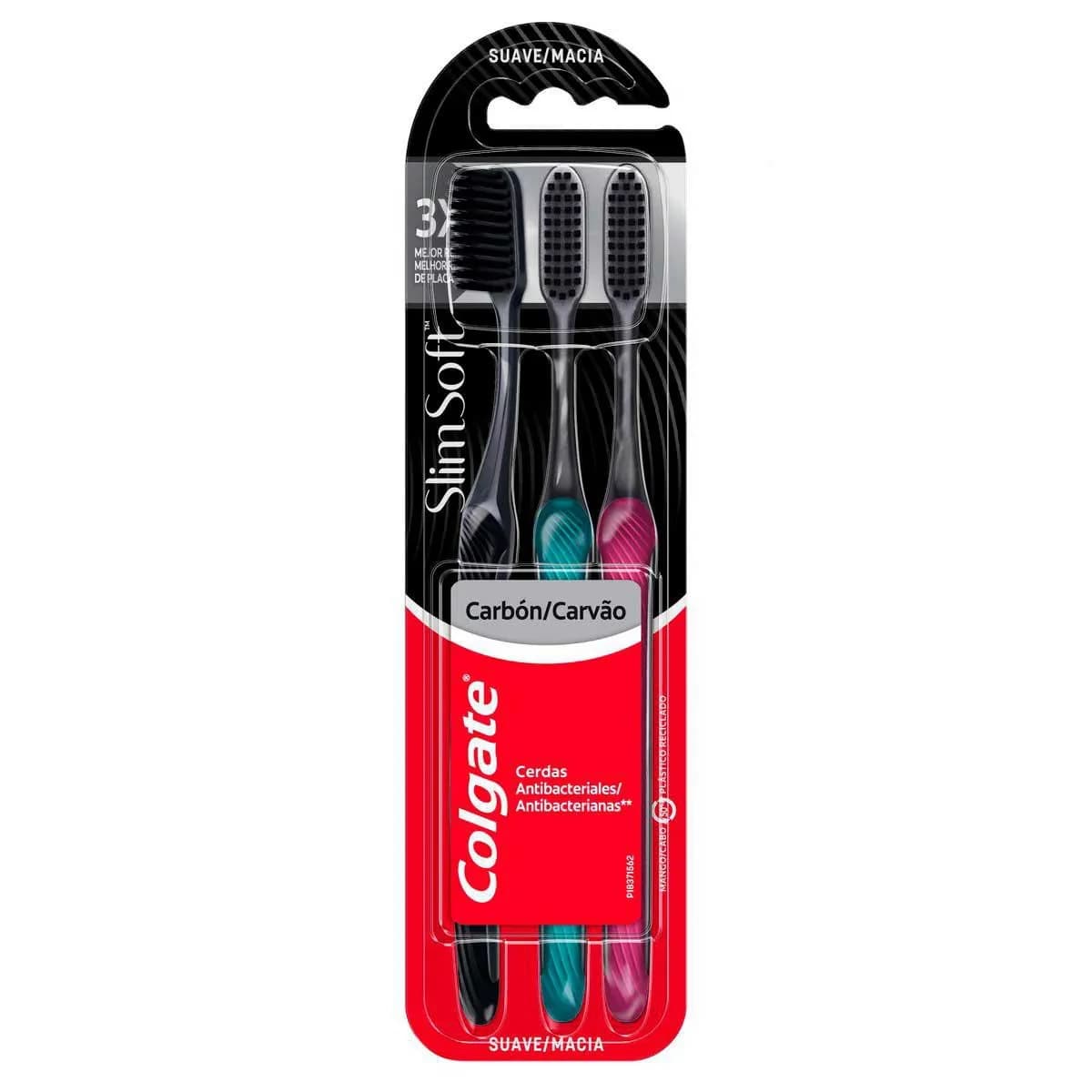 Colgate Kit Escovas Dentais Slim Soft (3 unidades)