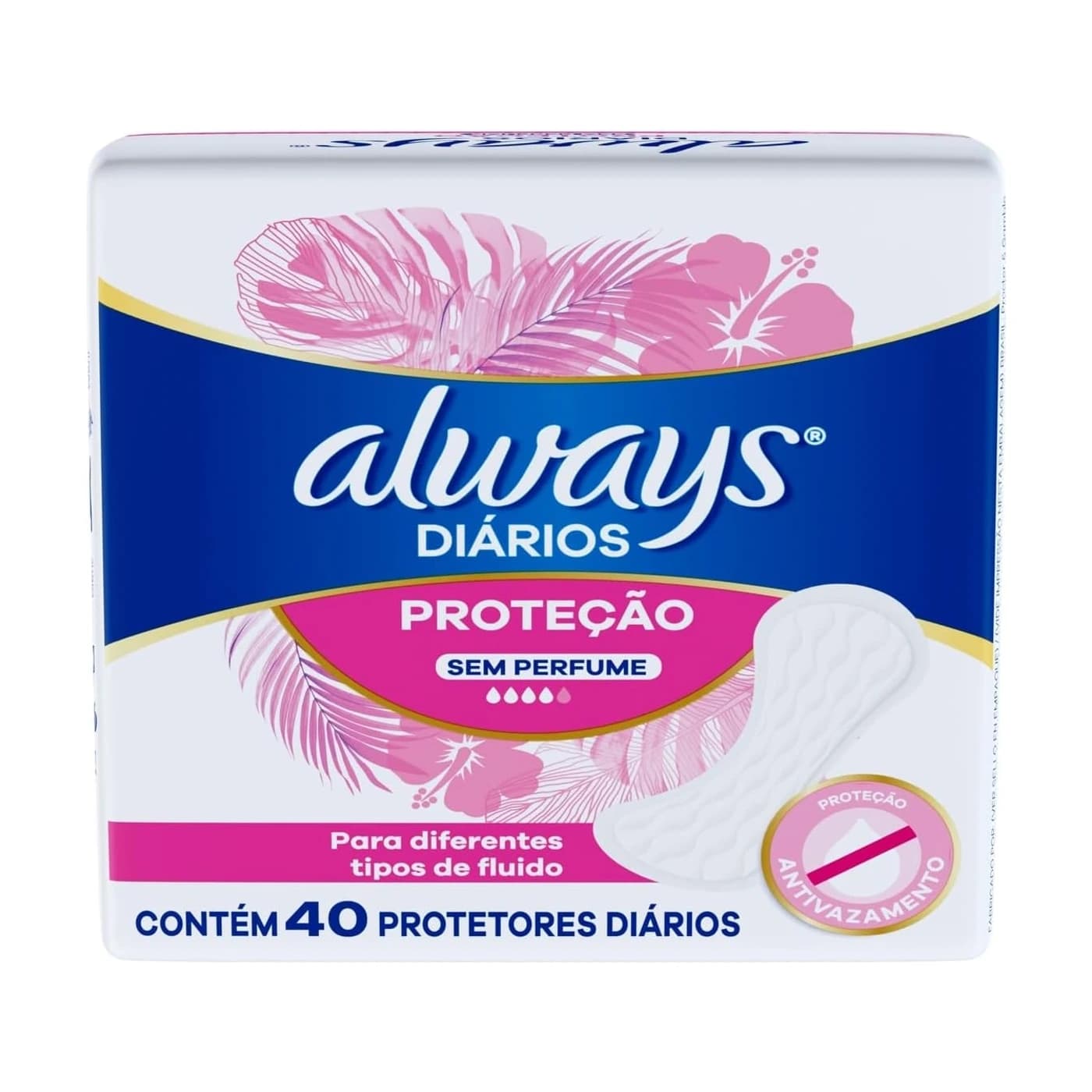 Always Protetor Diário Sem Perfume 40 unidades