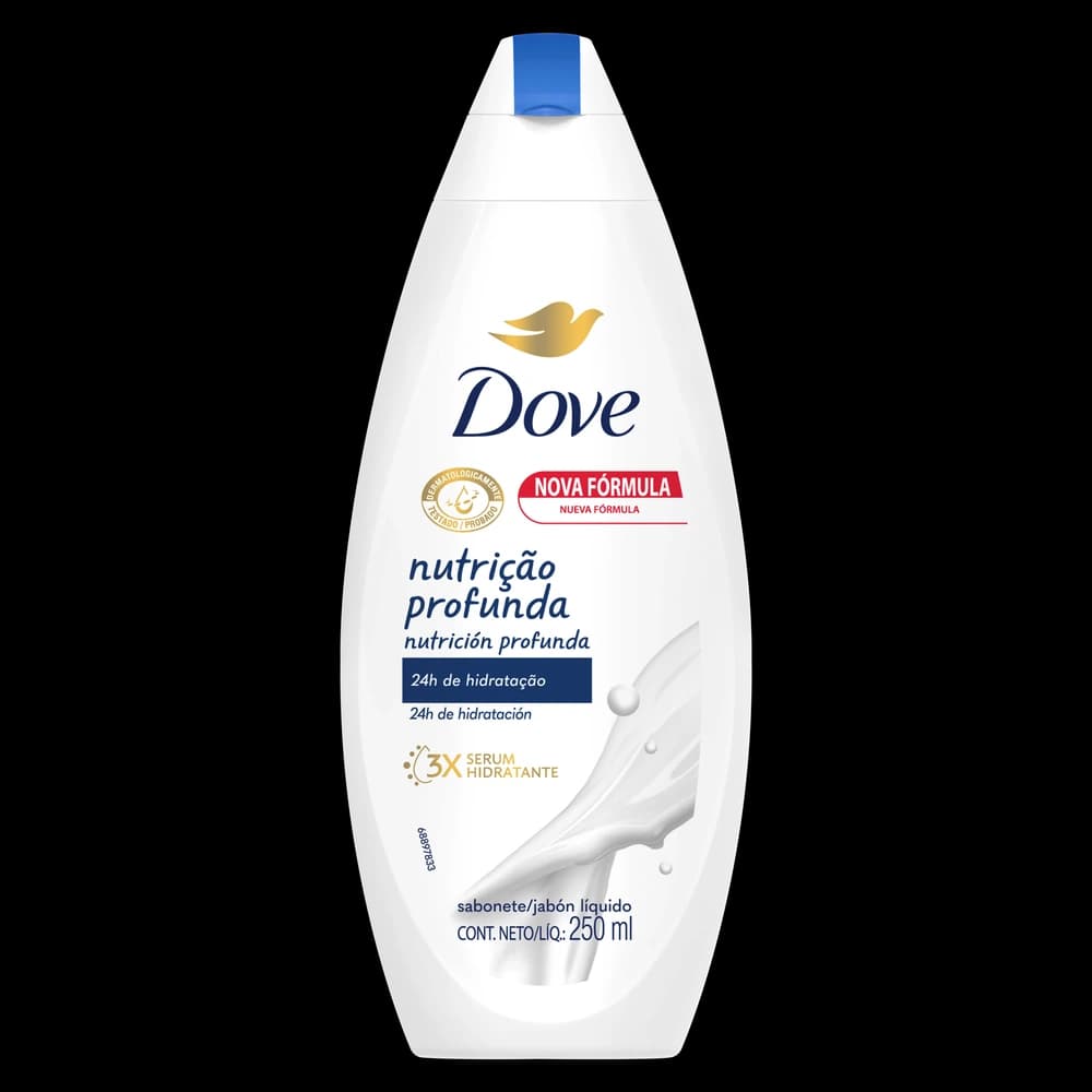Dove Sabonete Líquido Corporal Nutrição Profunda 250ml