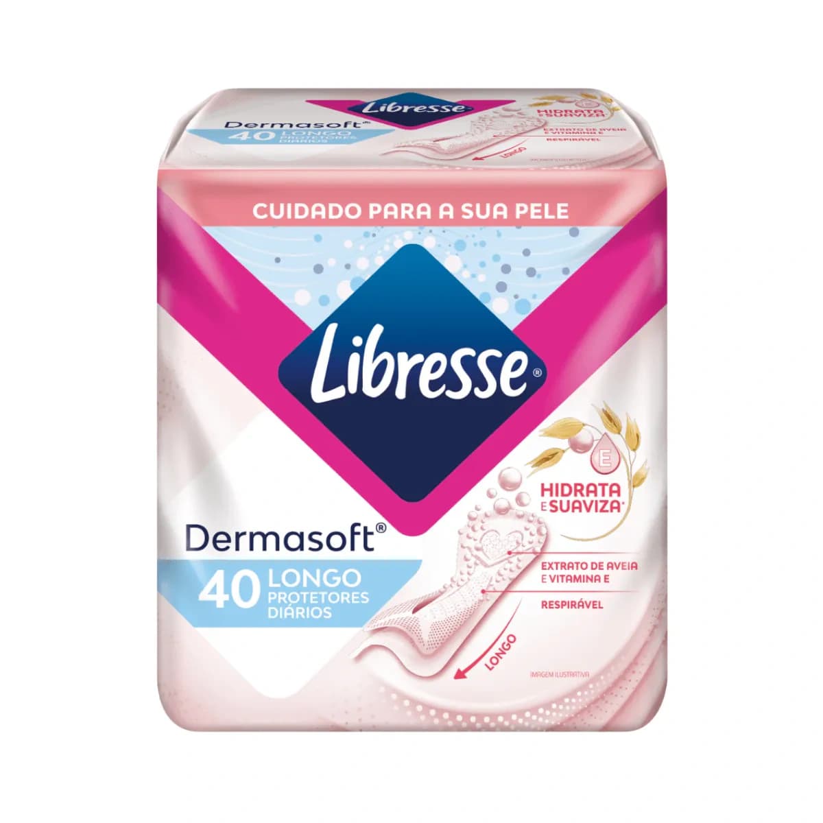 Libresse Protetor Diário Dermasoft 40 unidades