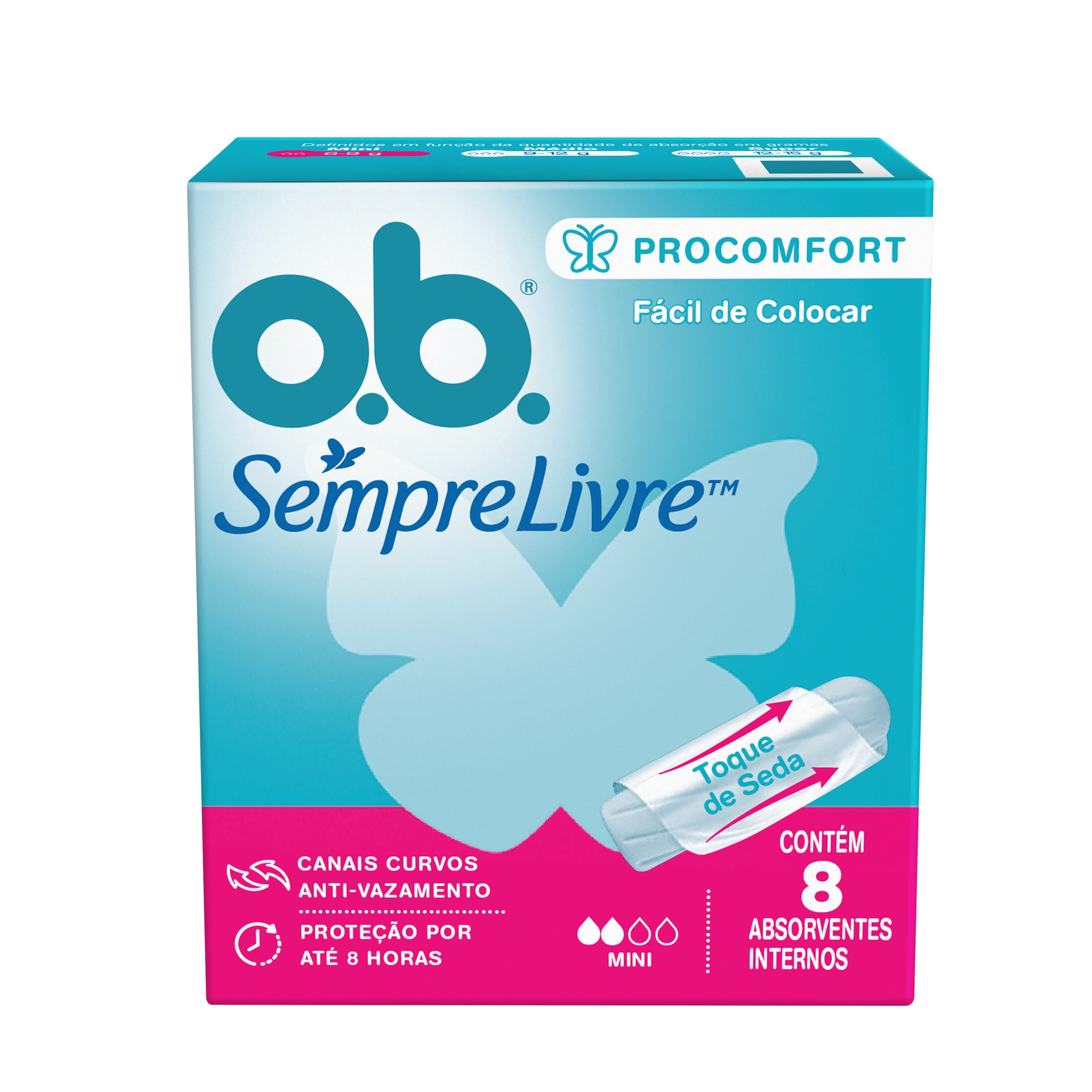 O.B. Absorvente Interno Mini Pro Comfort 8 unidades