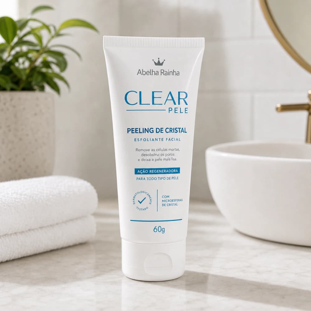 Abelha Rainha Clear Pele Peeling de Cristal 60g