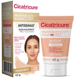 Cicatricure Cicatricure Protetor Solar Facial FPS 50 Toque Seco Cor Clara 40ml