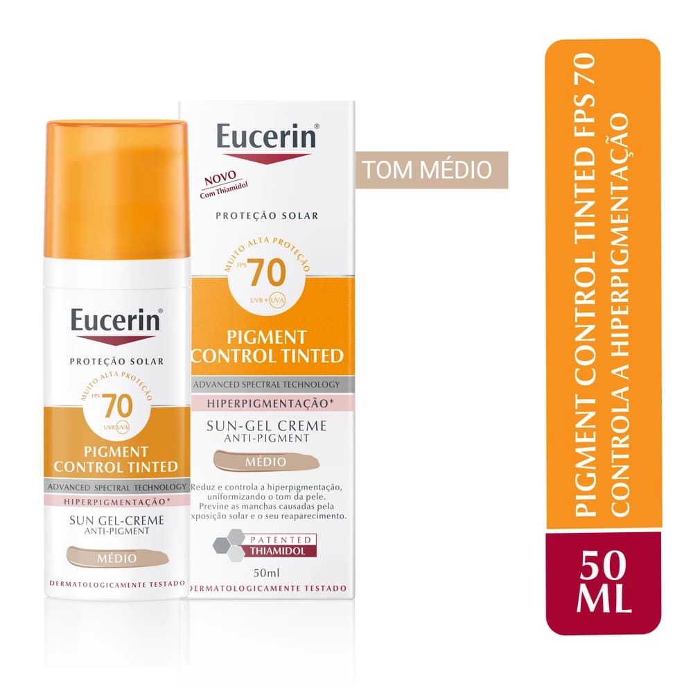 Eucerin Sun Pigment Control Tom Médio FPS 70 50ml