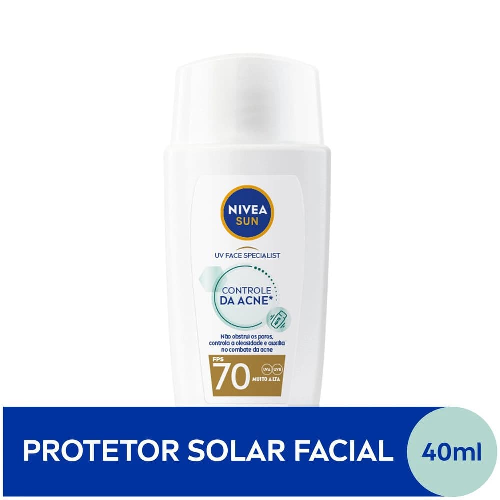 Nivea Nivea Sun UV Face Specialist Controle da Acne FPS 70, 40ml