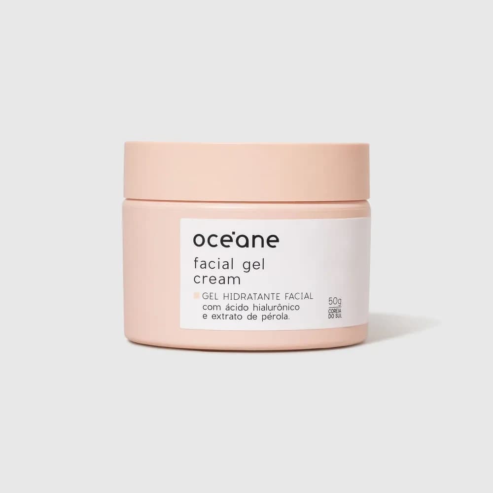 Océane Gel Hidratante Facial com Extrato de Pérola Facial Gel Cream 50g