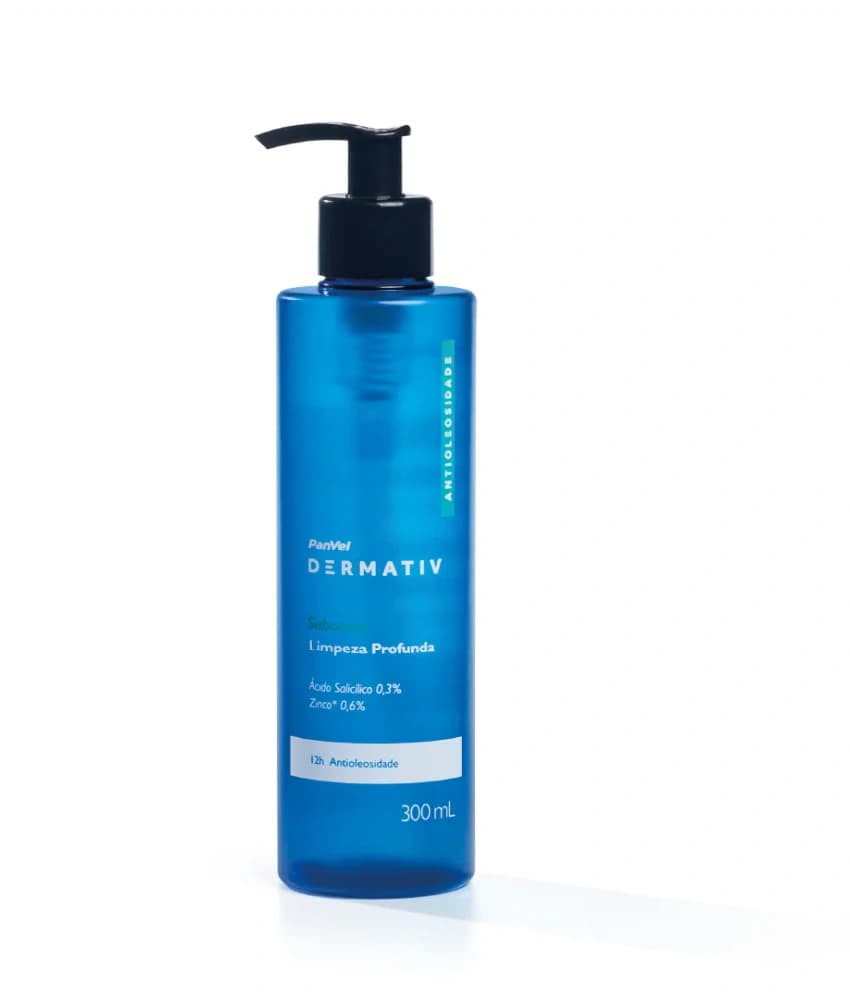 Panvel Dermativ Sabonete Líquido Facial Ácido Salicílico 0,3% + Zinco 0,6% Panvel Dermativ, 300ml