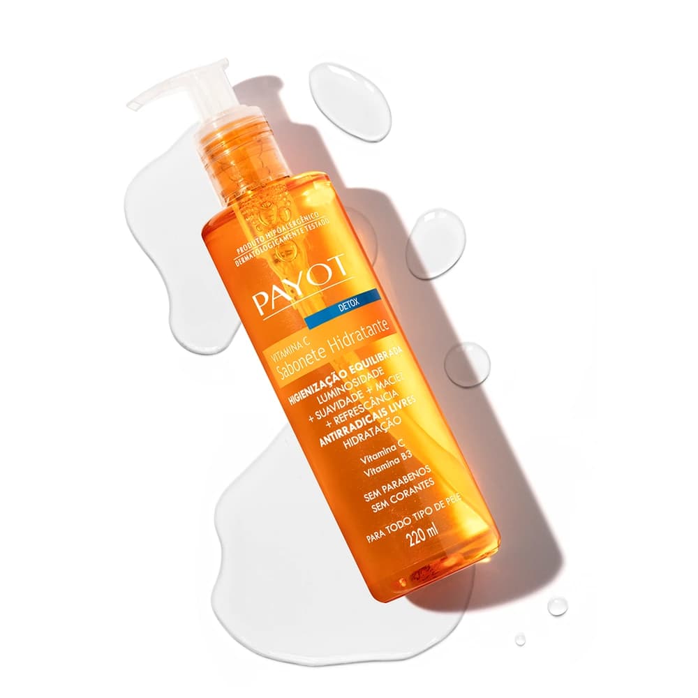 Payot Sabonete Líquido Facial Detox Vitamina C 220ml