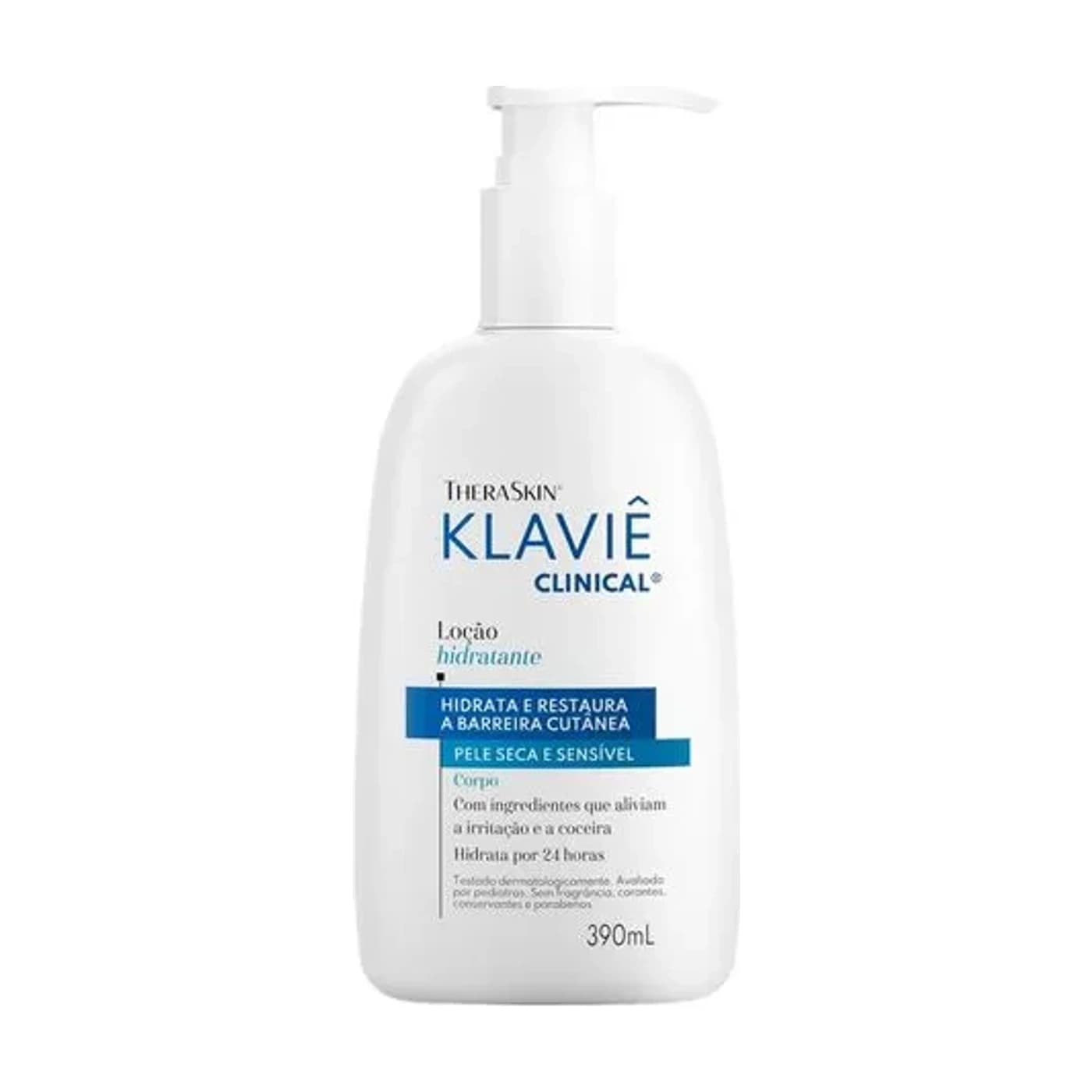 Theraskin Klaviê Clinical Loção Hidratante Corporal Peles Secas 390ml