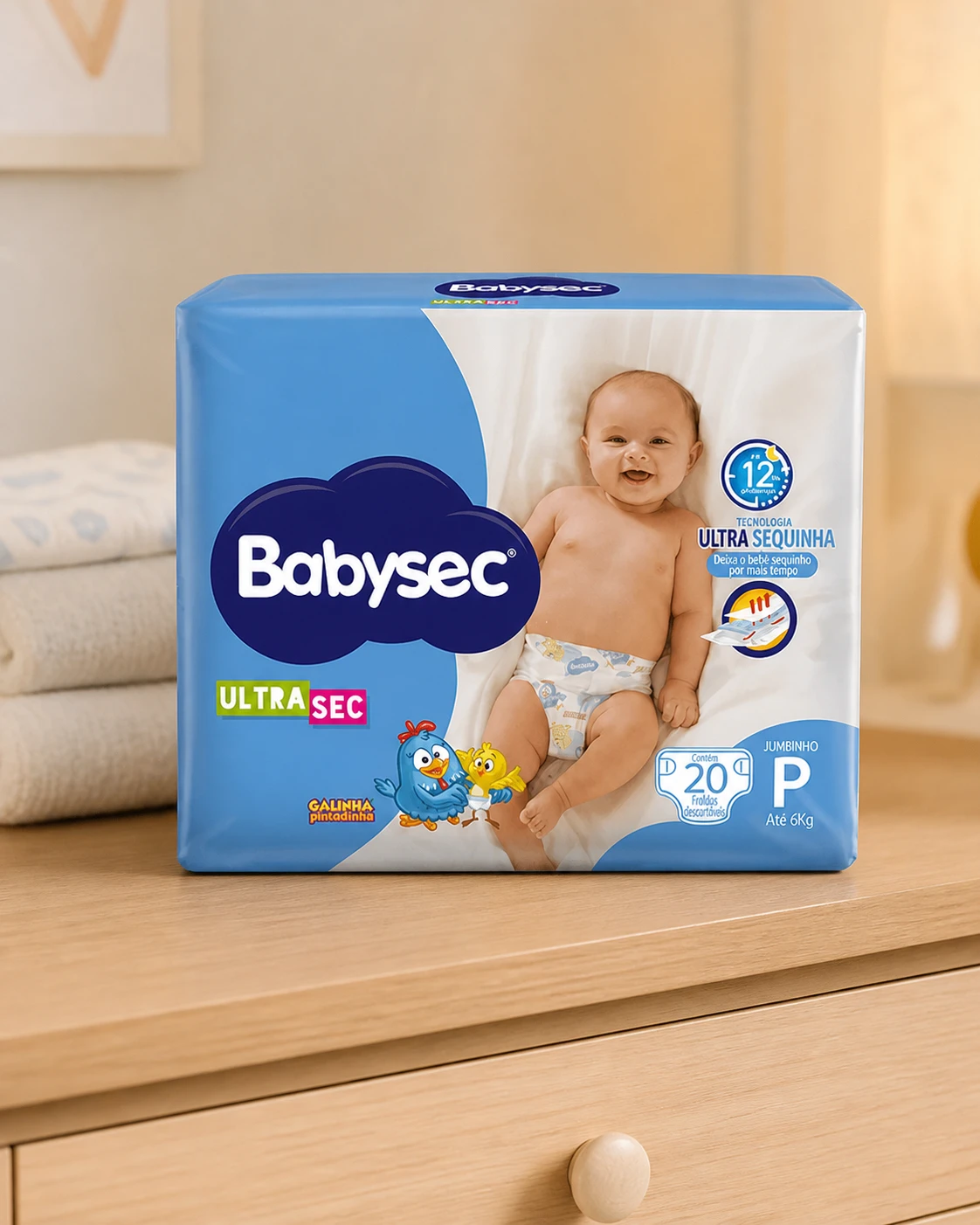 Babysec Fralda Descartável Ultrasec P 20 unidades